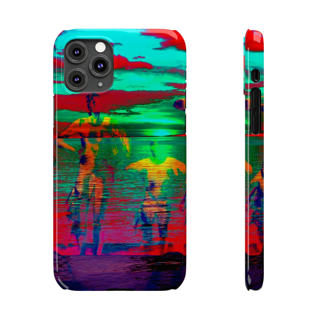 Slim Cute Phone Cases for Iphone - | iPhone 15 Case | iPhone 15 Pro Max Case, Iphone 14 Case, Iphone 14 Pro Max, Iphone 13, Sunset Mystery Dance - Studio40ParkLane