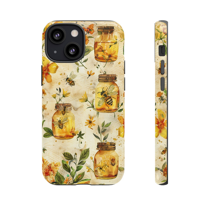Impact Resistant, Honey Bees, Cute Phone Cases for Samsung S24, S23, S22, S21, IPhone 15 pro Iphone 14 pro Iphone 13 IPhone 12 Iphone 11 - Studio40ParkLane
