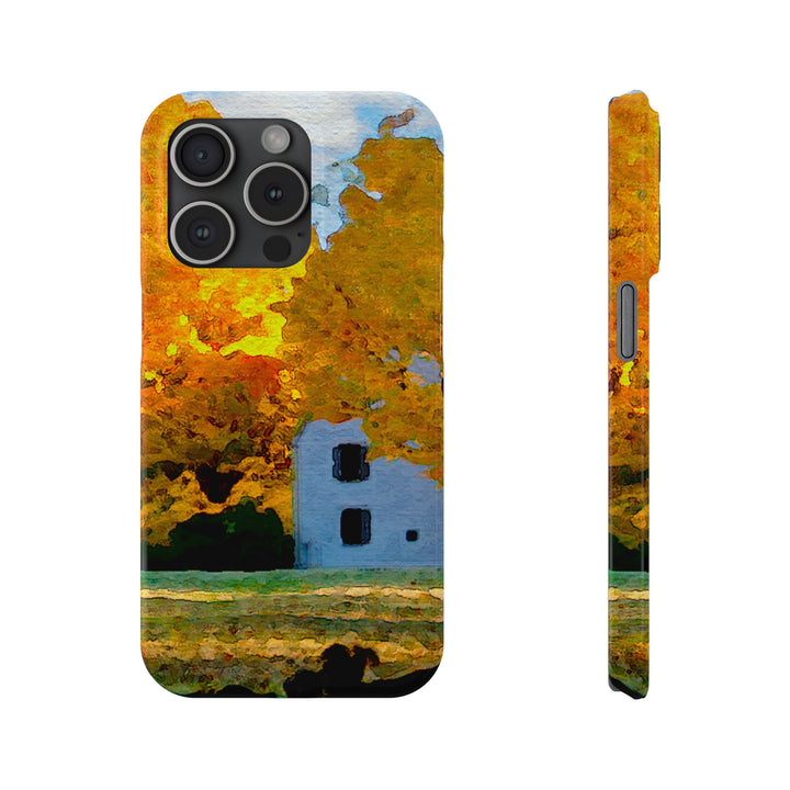 Slim Cute Phone Cases for Iphone - | iPhone 15 Case | iPhone 15 Pro Max Case, Iphone 14 Case, Iphone 14 Pro Max, Iphone 13, New England Fall Leaves - Studio40ParkLane