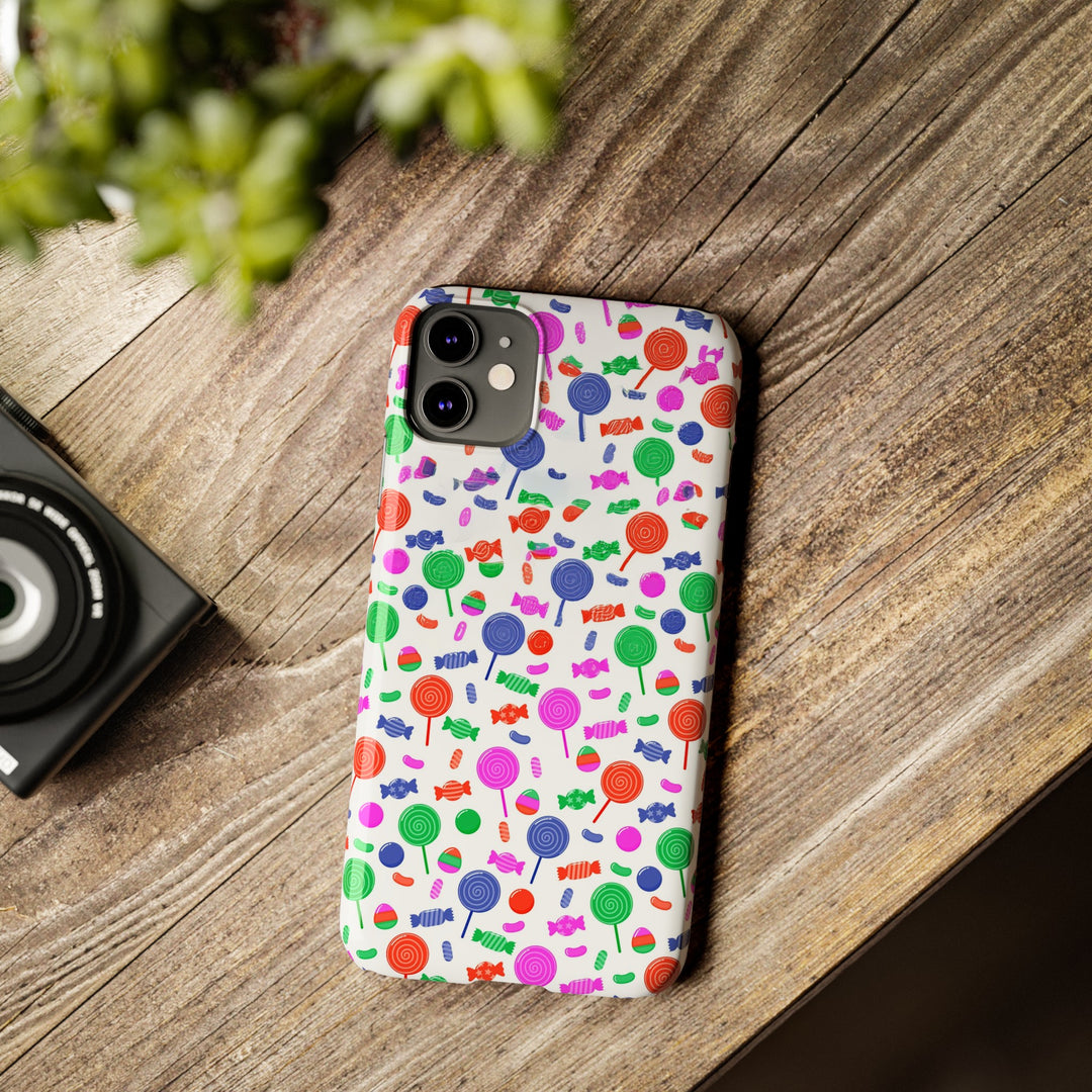 Slim Cute Phone Cases for Iphone - | iPhone 15 Case | iPhone 15 Pro Max Case, Iphone 14 Case, Iphone 14 Pro Max, Iphone 13, Summer Lollipops Red - Studio40ParkLane