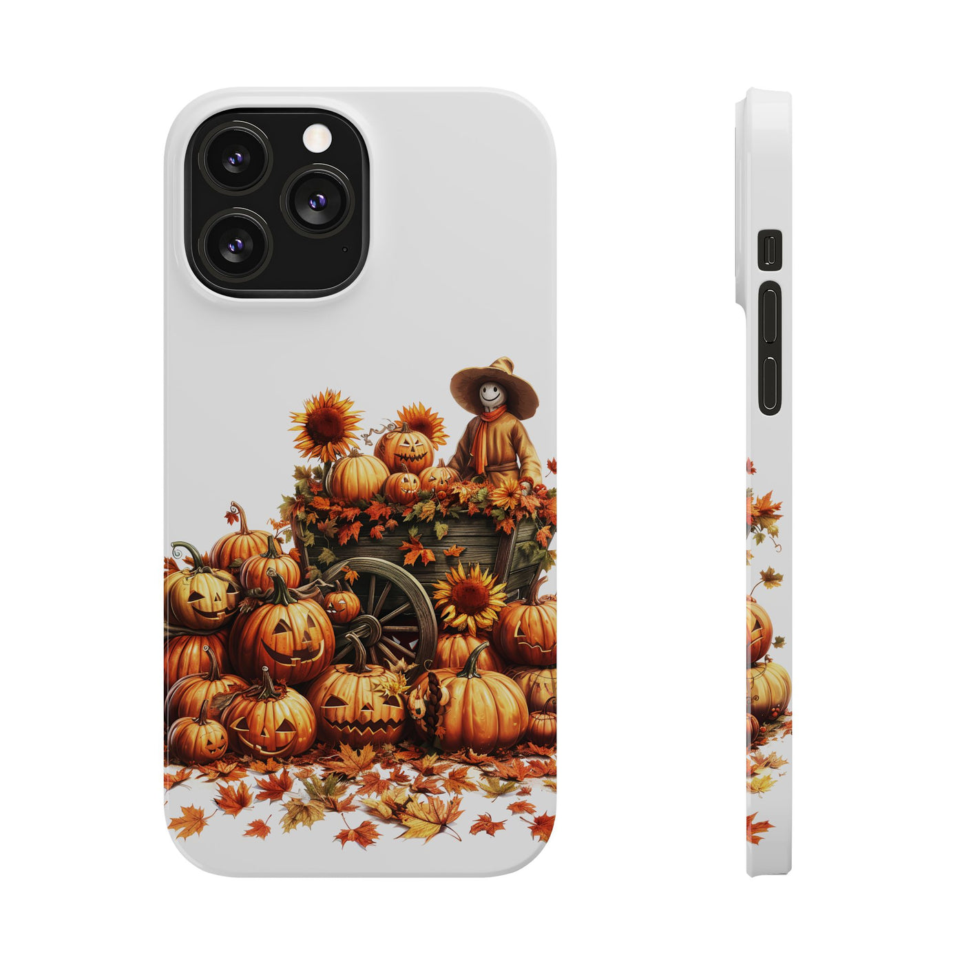 Slim Fall Leaves Scarecrow Slim Cute Phone Cases for Iphone  | iPhone 15 Case | iPhone 15 Pro Max Case, Iphone 14, Iphone 14 Pro Max, Iphone 13