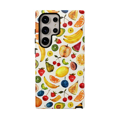 Impact Resistant, Mixed Fruits, Cute Phone Cases for Samsung S24, S23, S22, S21, IPhone 15 pro Iphone 14 pro Iphone 13 IPhone 12 Iphone 11