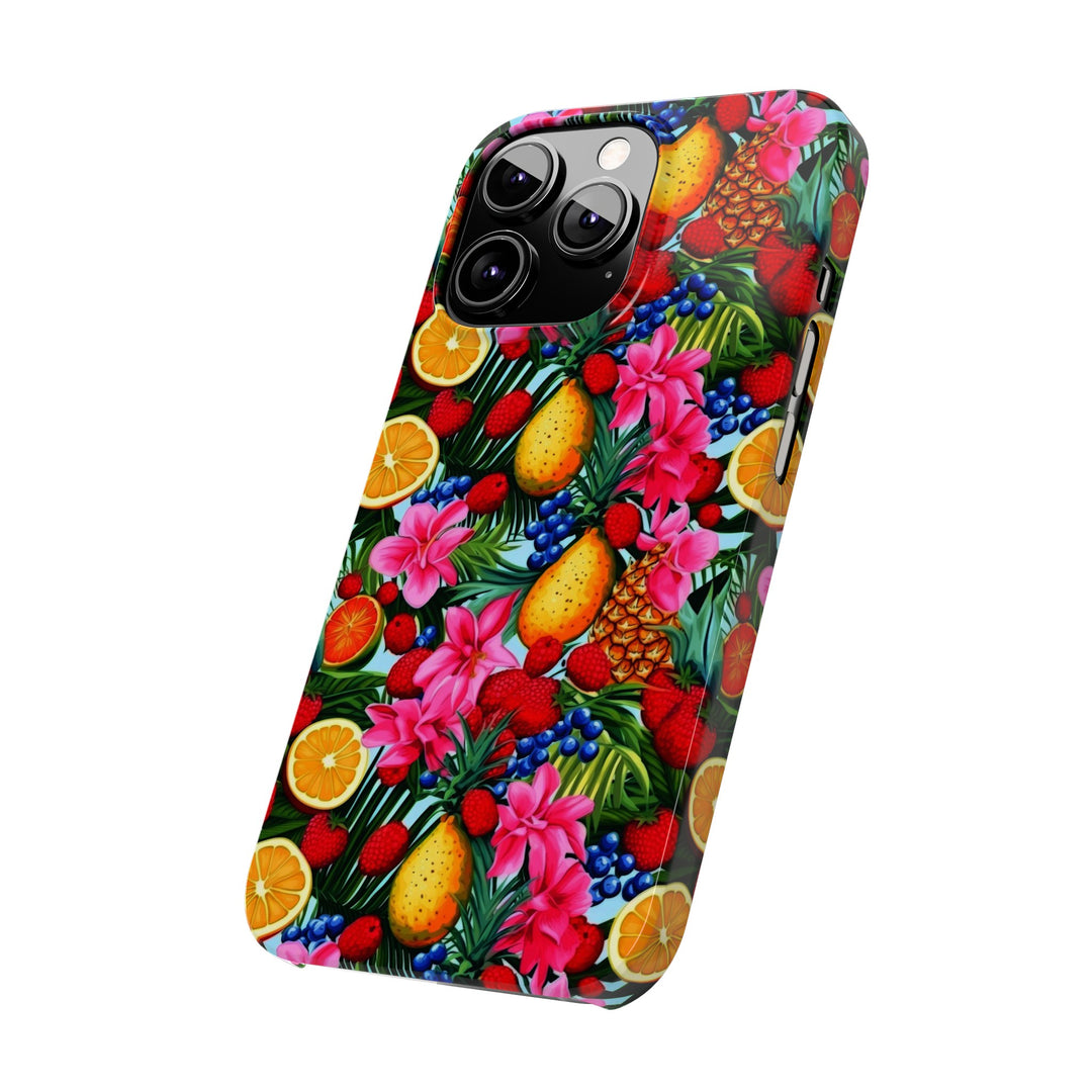 Slim Cute Phone Cases for Iphone - | iPhone 15 Case | iPhone 15 Pro Max Case, Iphone 14 Case, Iphone 14 Pro Max, Iphone 13, Summer Mixed Fruit - Studio40ParkLane