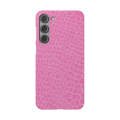 Snap Non Leather Pink Color Pattern Gift for Her Cute Phone Cases for Samsung Galaxy S24, S23, S22, S21, S20, Plus, Ultra, Iphone 16, 15, 14, Pro and Max - Studio40ParkLane