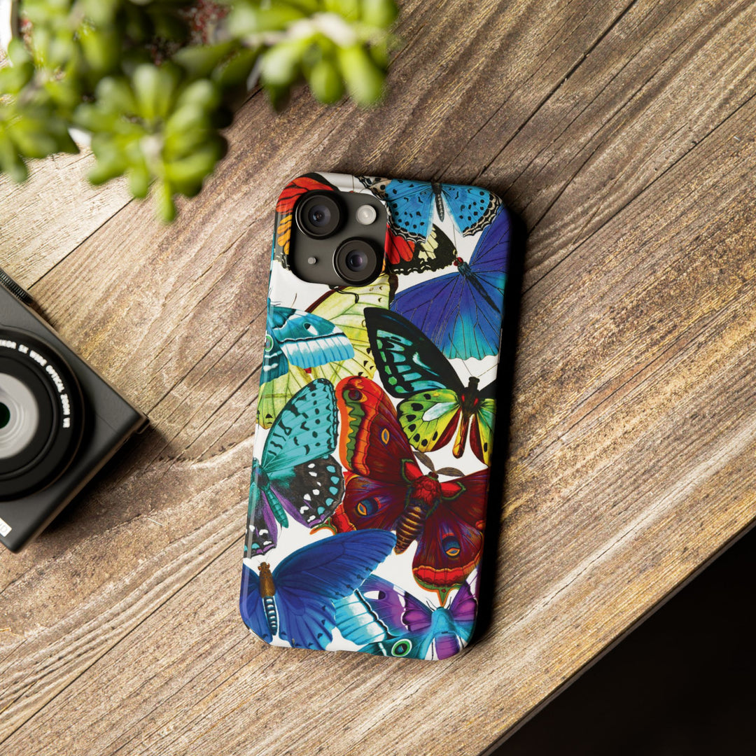 Slim Bright Butterflies Gift for Her Cute Phone Cases for Iphone 16 Pro Max | iPhone 15 Case | iPhone 15 Pro Max Case, Iphone 14, Iphone 14 Pro Max, Iphone 13 12 11 8 7 - Studio40ParkLane