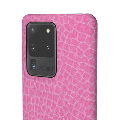 Snap Non Leather Pink Color Pattern Gift for Her Cute Phone Cases for Samsung Galaxy S24, S23, S22, S21, S20, Plus, Ultra, Iphone 16, 15, 14, Pro and Max - Studio40ParkLane