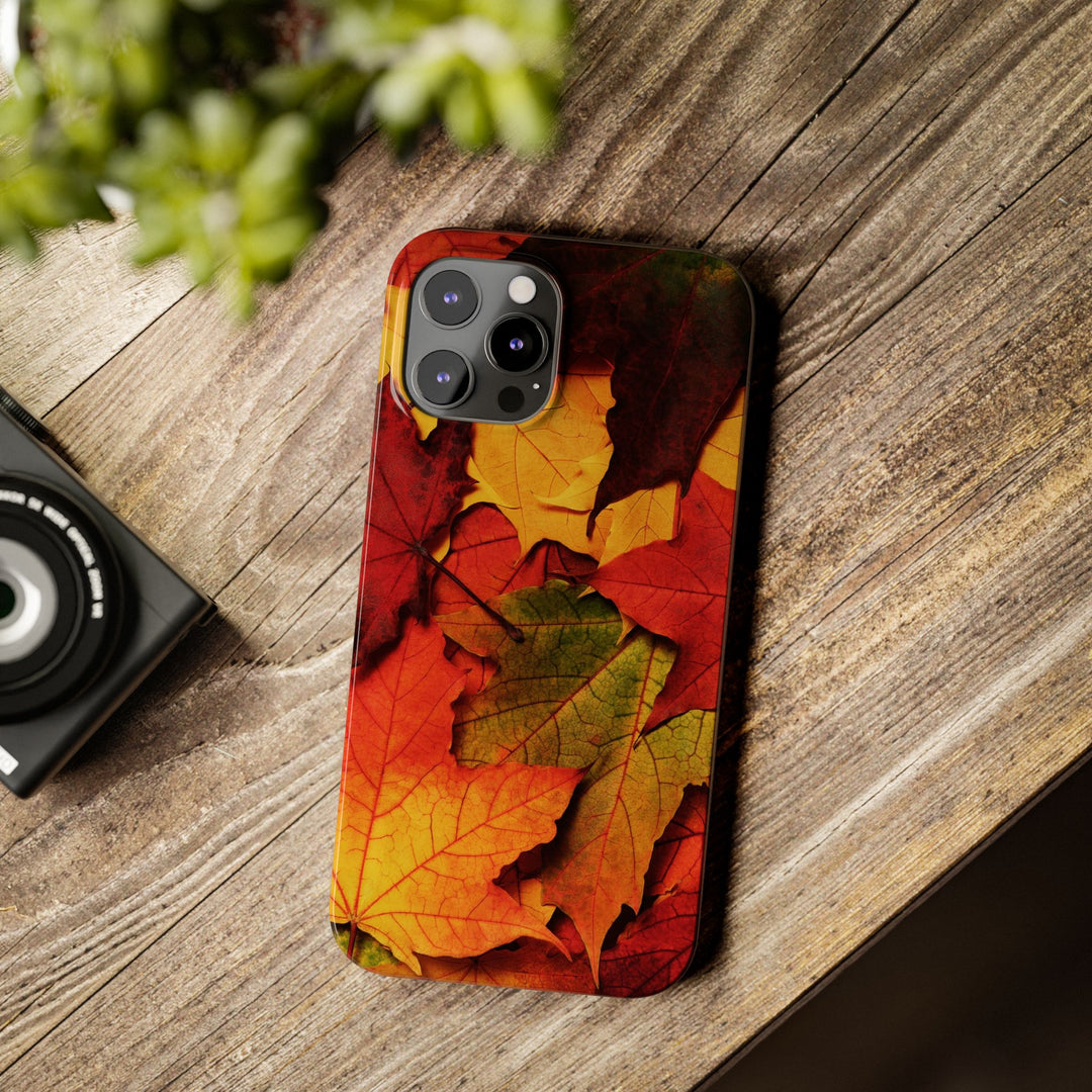 Slim Autumn Fall Leaves Gift Cute Phone Cases for Iphone 16 | iPhone 15 Case | iPhone 15 Pro Max Case, Iphone 14, Iphone 14 Pro Max, Iphone 13, Slim Mom Dad Gift - Studio40ParkLane