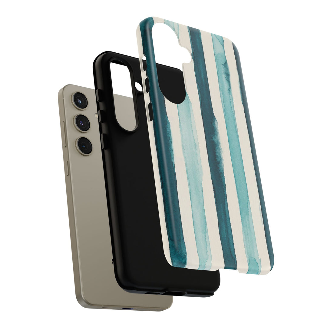 Tough Cute Green Stripes Phone Case, for IPhone 17 Pro Max | Iphone 17 Air, Iphone 16, IPhone 15, 14 13 12, Samsung Galaxy S26, S25, S24, S23