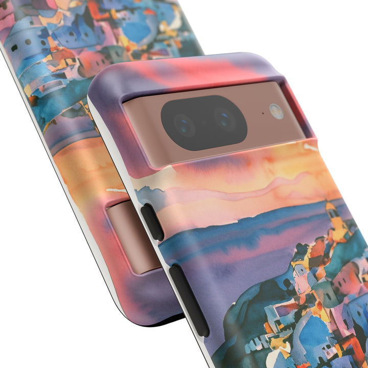 Impact Resistant, Greek Sunset, Cute Phone Cases for Samsung S24, S23, S22, S21, IPhone 15 pro Iphone 14 pro Iphone 13 IPhone 12 Iphone 11 - Studio40ParkLane