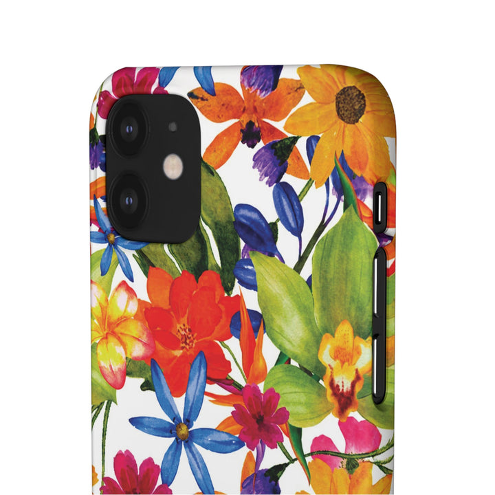 Sleek Snap Colorful Flowers Cute Phone Case for iPhone 16 15 14 13 12 11 X Xs Max Xr Pro Plus Samsung Galaxy S24 S23 S22 S21 S20 Note Ultra