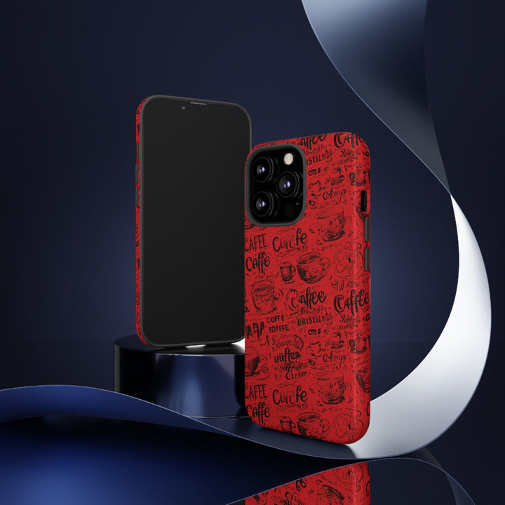 Cute IPhone Case | Red Black Coffee, iPhone 15 Case | iPhone 15 Pro Case, Iphone 14 Case, Iphone 14 Pro Max Case, Protective Iphone Case - Studio40ParkLane