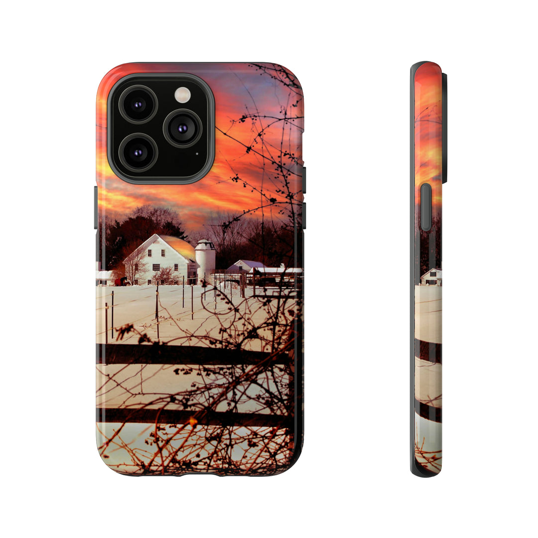 Cool Phone Case | Winter Sunset, For iPhone 15 Case | iPhone 15 Pro Case, Iphone 14 Case, Iphone 14 Pro Max Case, Protective Iphone Case - Studio40ParkLane