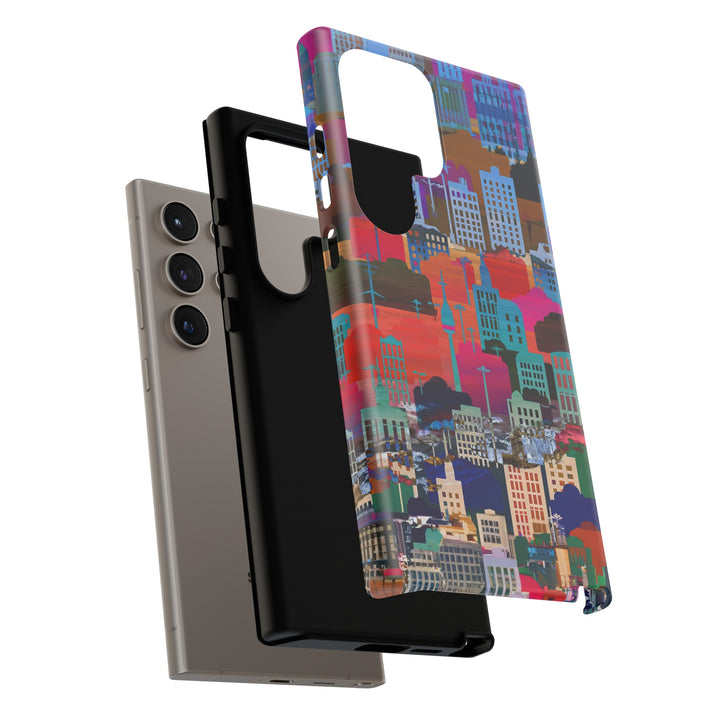 Cute Samsung Case | Cool Iphone Case | Summer City Skyline, Samsung S24, S23, S22, S21, IPhone 15 Case | Iphone 14 Case, Iphone 13 Case - Studio40ParkLane