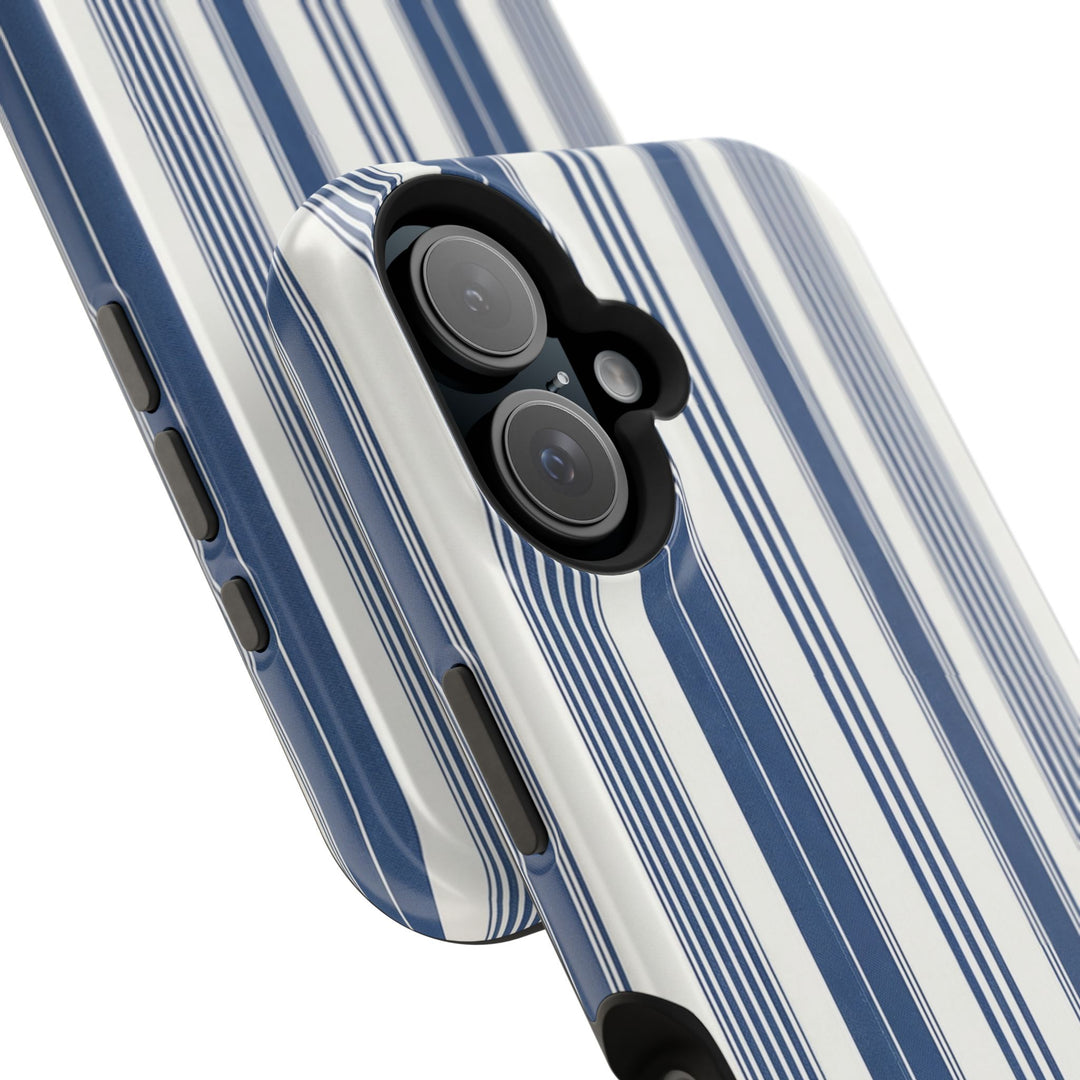 MagSafe Cute Phone Case, Coastal Striped Phone Case for iPhone 17 16 15 14 13 12 Pro Max, Samsung S26 S25 S24 Ultra case - Studio40ParkLane