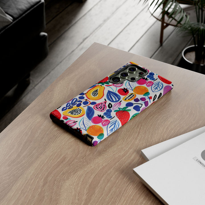 Premium Tough Summer Fruit Collage Gift for Her Cute Phone Cases for Samsung and Iphone, 16, 15, 14, S24, S23, S22, S21, S20, Plus, Ultra, Pro - Studio40ParkLane