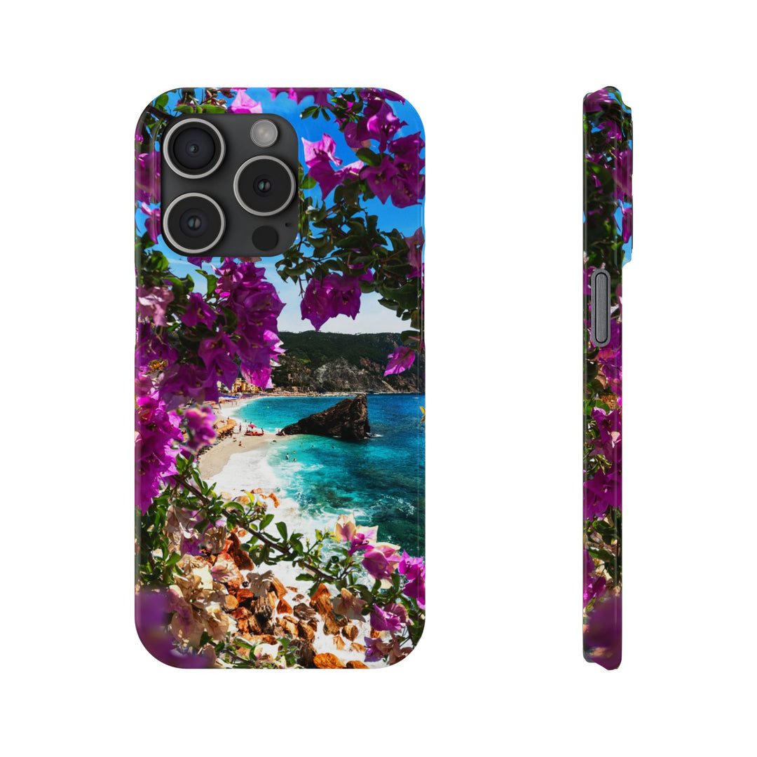Slim Bougainvillea Sea View Cute Phone Cases for Iphone | iPhone 15 Case | iPhone 15 Pro Max Case, Iphone 14, Iphone 14 Pro Max, Iphone 13 - Studio40ParkLane