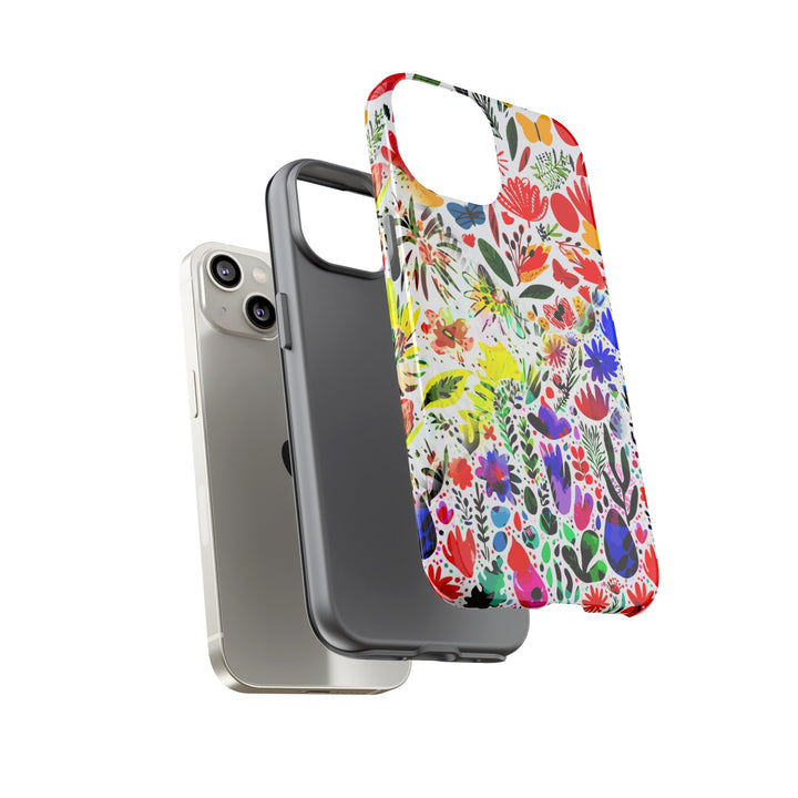 Impact Resistant, Colored Flowers, Cute Phone Cases for Samsung S24, S23, S22, S21, IPhone 15 pro Iphone 14 pro Iphone 13 IPhone 12 Iphone 11 - Studio40ParkLane