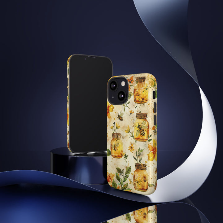 Impact Resistant, Honey Bees, Cute Phone Cases for Samsung S24, S23, S22, S21, IPhone 15 pro Iphone 14 pro Iphone 13 IPhone 12 Iphone 11 - Studio40ParkLane