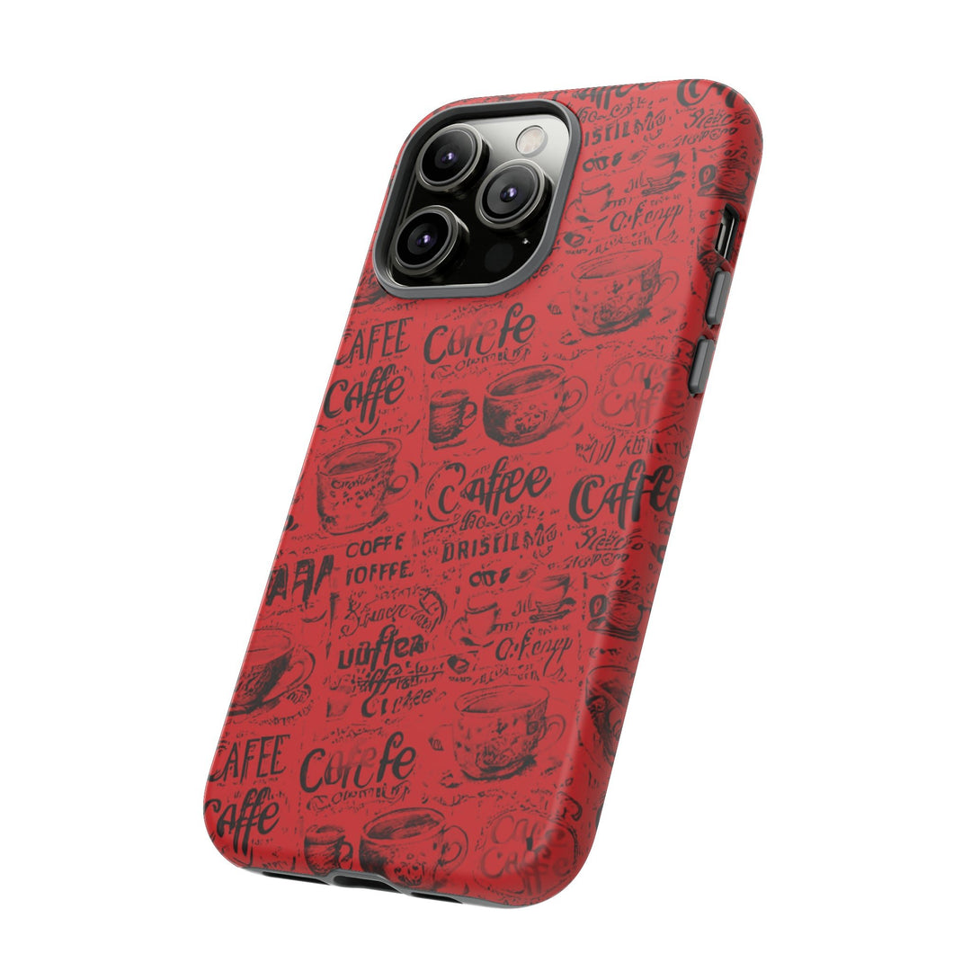 Cute IPhone Case | Red Black Coffee, iPhone 15 Case | iPhone 15 Pro Case, Iphone 14 Case, Iphone 14 Pro Max Case, Protective Iphone Case - Studio40ParkLane