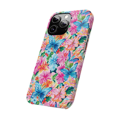 Slim Butterflies Flowers Gift for Her Cute Phone Cases for Iphone 16 Pro Max | iPhone 15 Case | iPhone 15 Pro Max Case, Iphone 14, 13, 12, 11, 10, 8, 7