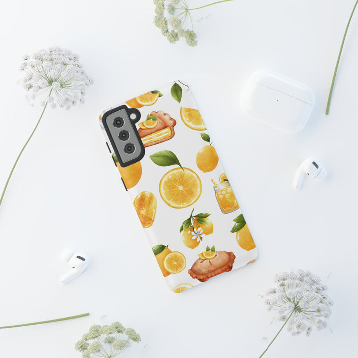 Cute Samsung Phone Case | Aesthetic Samsung Phone Case | Galaxy S23, S22, S21, S20 | Summer Fruit Lemons, Protective Phone Case - Studio40ParkLane