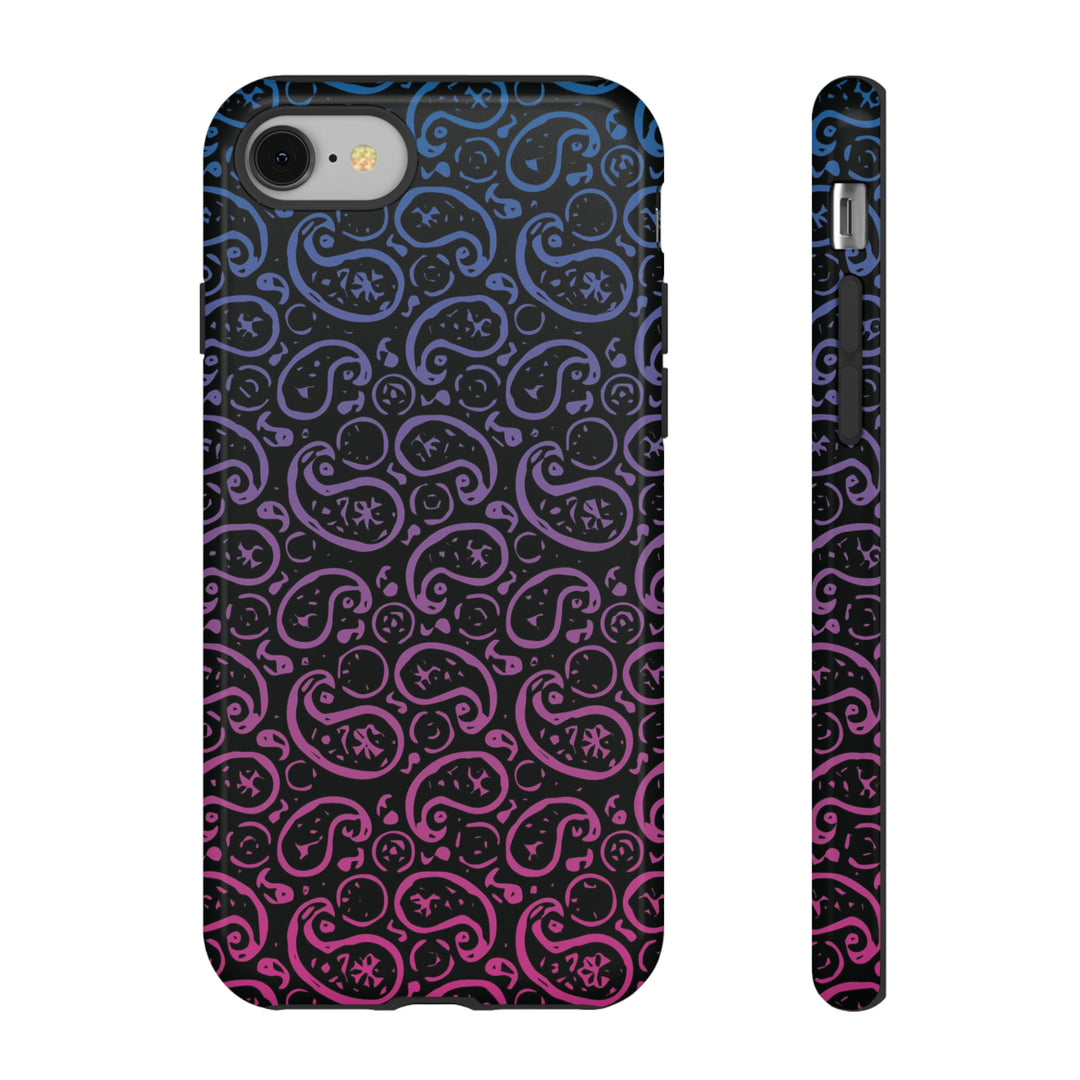 Cute IPhone Case | iPhone 15 Case | iPhone 15 Pro Max Case, Iphone 14 Case, Iphone 14 Pro Max Case IPhone Case for Art Lovers, Paisley Blue Pink - Studio40ParkLane