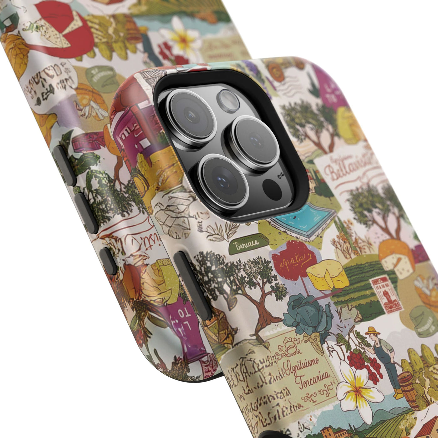 Italy Tuscany Coquette Collage Tough Magsafe Cute Phone Cases for Iphone | iPhone 17 Pro Max Case, Iphone 16, Iphone 15 14 13 12 11 10 9 - Studio40ParkLane