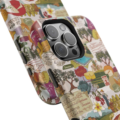 Italy Tuscany Coquette Collage Tough Magsafe Cute Phone Cases for Iphone | iPhone 17 Pro Max Case, Iphone 16, Iphone 15 14 13 12 11 10 9 - Studio40ParkLane