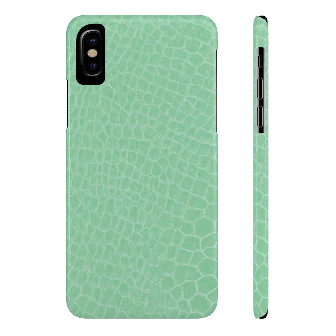 Slim Non Leather Mint Color Pattern Gift for Her Cute Phone Cases for Iphone 16 Pro Max | iPhone 15 Case | iPhone 15 Pro Max Case, Iphone 14, 13, 12, 11, 10, 8, 7 - Studio40ParkLane