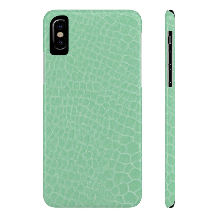 Slim Non Leather Mint Color Pattern Gift for Her Cute Phone Cases for Iphone 16 Pro Max | iPhone 15 Case | iPhone 15 Pro Max Case, Iphone 14, 13, 12, 11, 10, 8, 7 - Studio40ParkLane