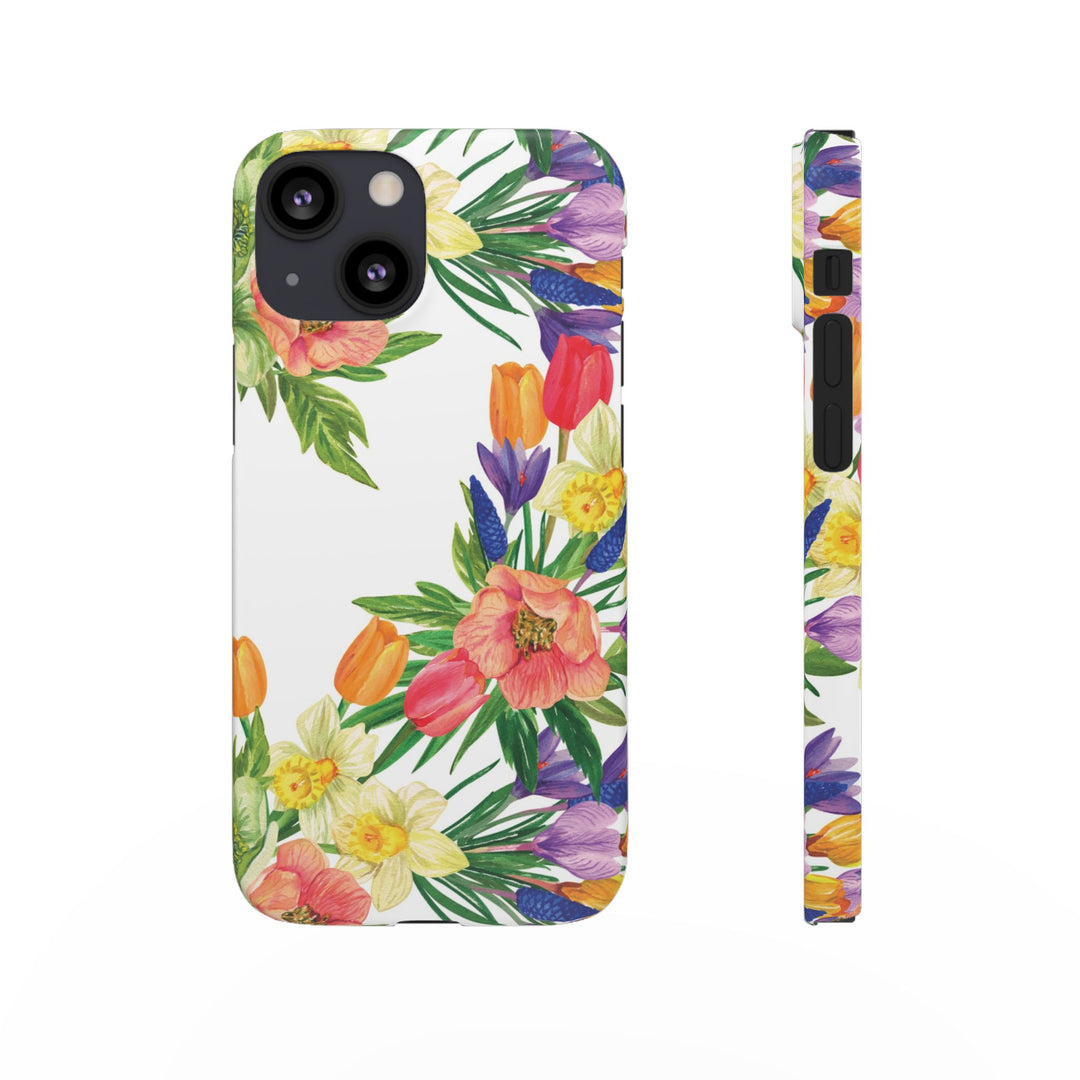 Sleek Snap Spring Summer Flowers Cute Phone Case for iPhone 16 15 14 13 12 11 X Xs Max Xr Pro Plus Samsung Galaxy S24 S23 S22 S21 S20 Ultra