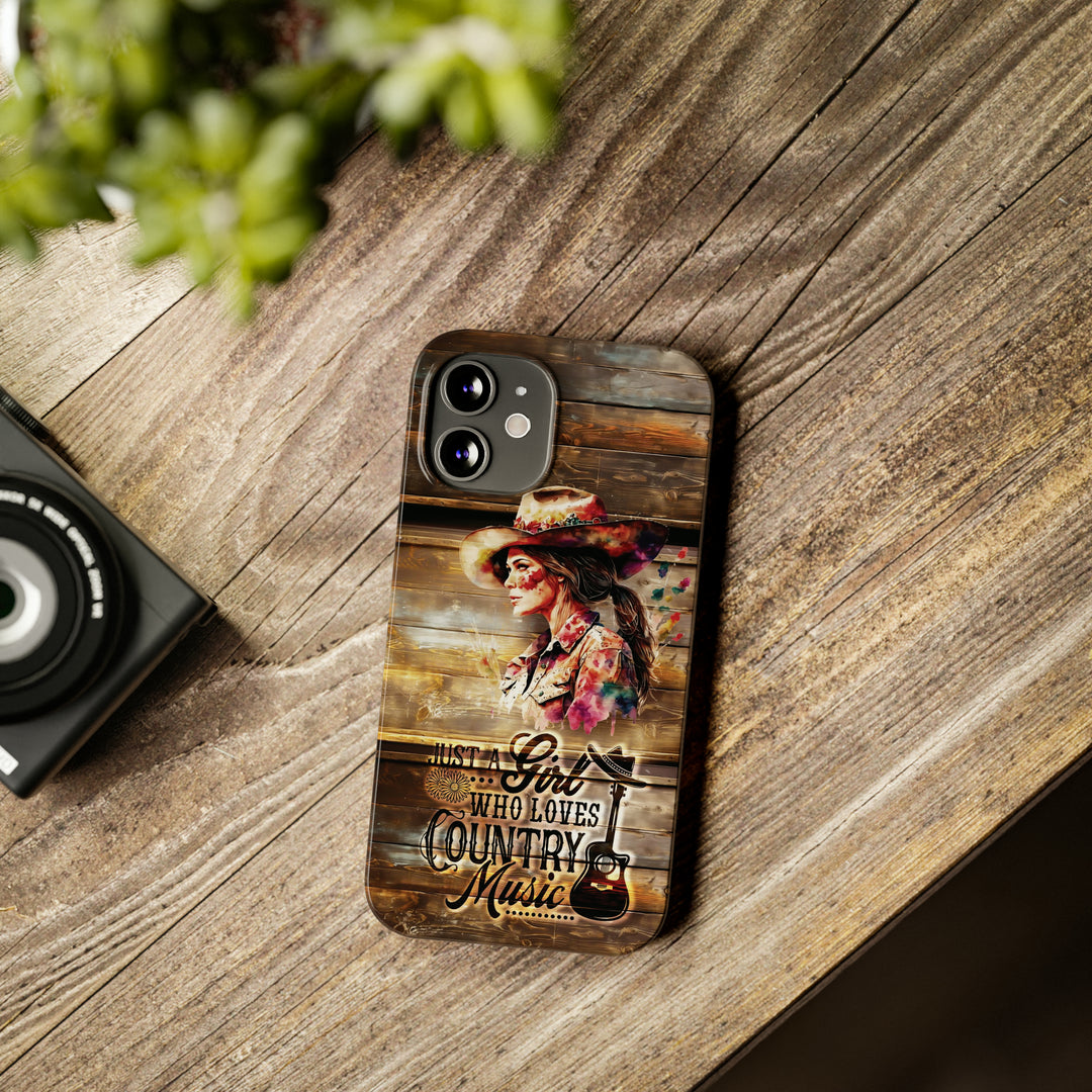Slim Cute Phone Cases for Iphone - | iPhone 15 Case | iPhone 15 Pro Max Case, Iphone 14 Case, Iphone 14 Pro Max, Iphone 13, Country Music Girl - Studio40ParkLane