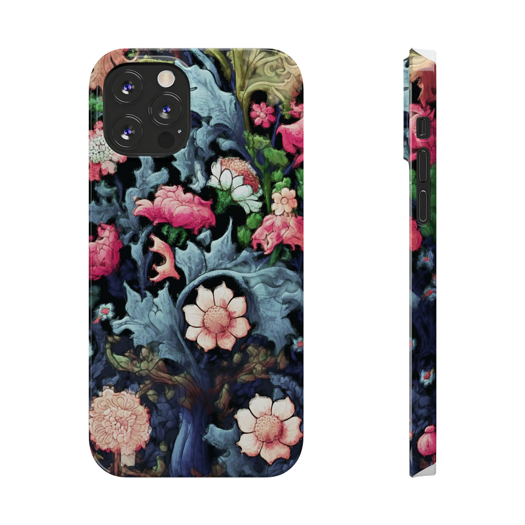 Slim Cute Phone Cases for Iphone - | iPhone 15 Case | iPhone 15 Pro Max Case, Iphone 14 Case, Iphone 14 Pro Max, Iphone 13, Flowers Scene - Studio40ParkLane
