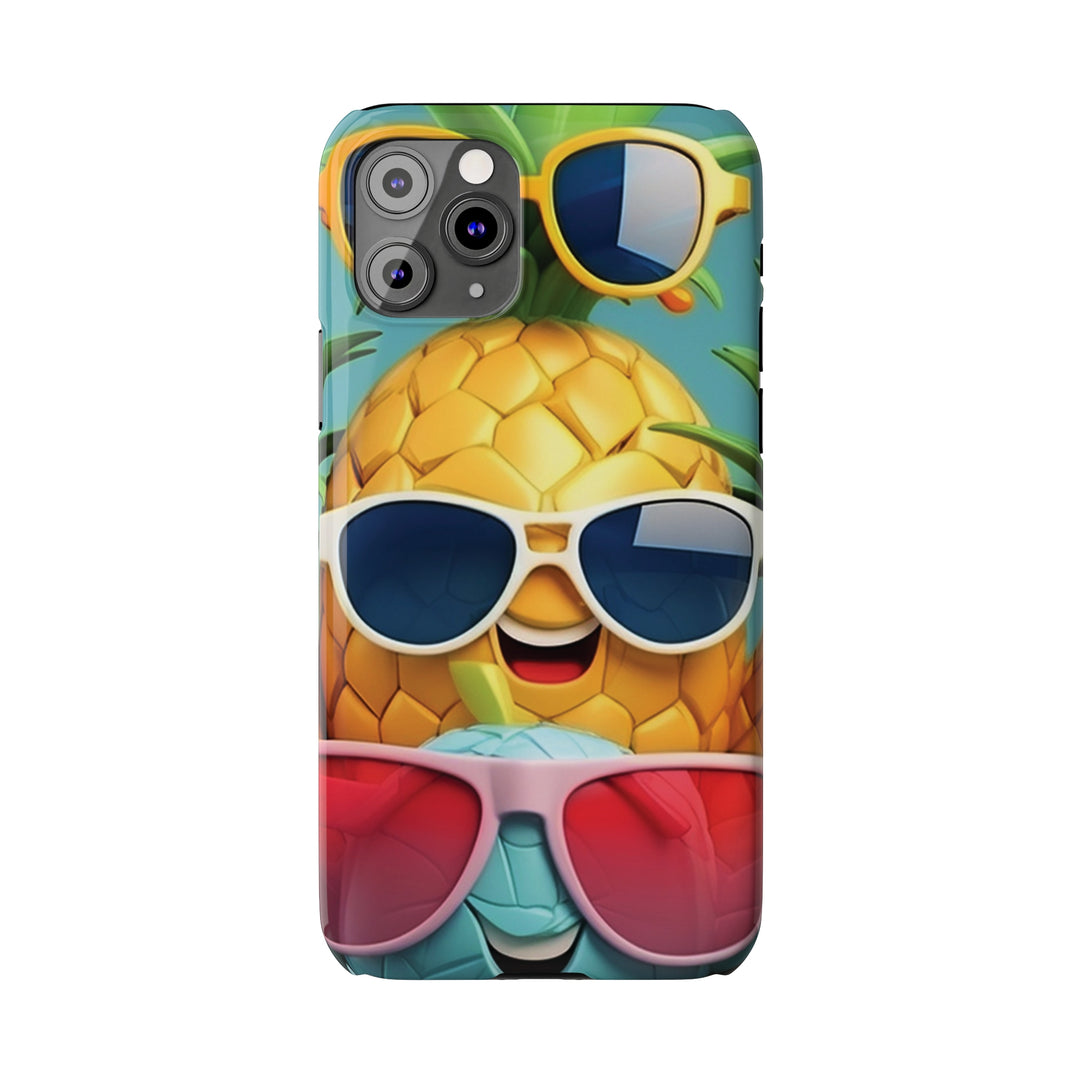 Slim Cute Phone Cases for Iphone - | iPhone 15 Case | iPhone 15 Pro Max Case, Iphone 14 Case, Iphone 14 Pro Max, Iphone 13, Summer Pineapple Fruit - Studio40ParkLane