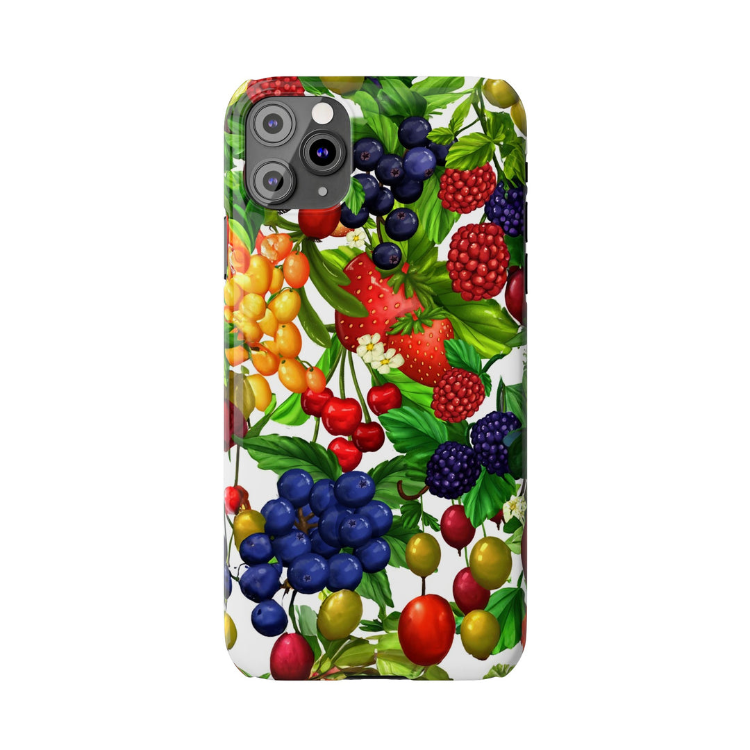 Slim Cute Phone Cases for Iphone - | iPhone 15 Case | iPhone 15 Pro Max Case, Iphone 14 Case, Iphone 14 Pro Max, Iphone 13, Summer Mixed Fruit - Studio40ParkLane