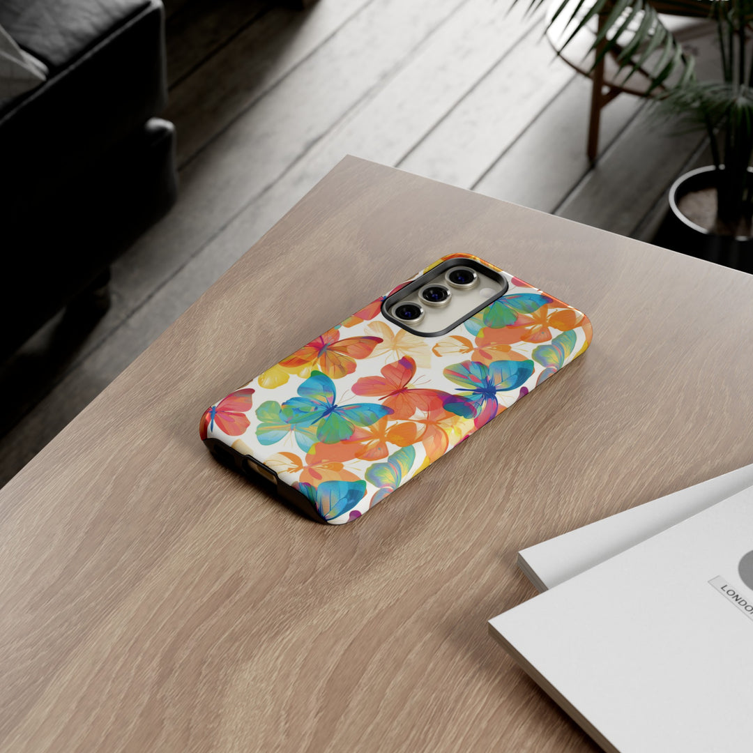 Cute Samsung Case | Cool Iphone Case | Summer Bright Butterflies, Samsung S24, S23, S22, S21, IPhone 15 Case | Iphone 14 Case, Iphone 13 Case - Studio40ParkLane