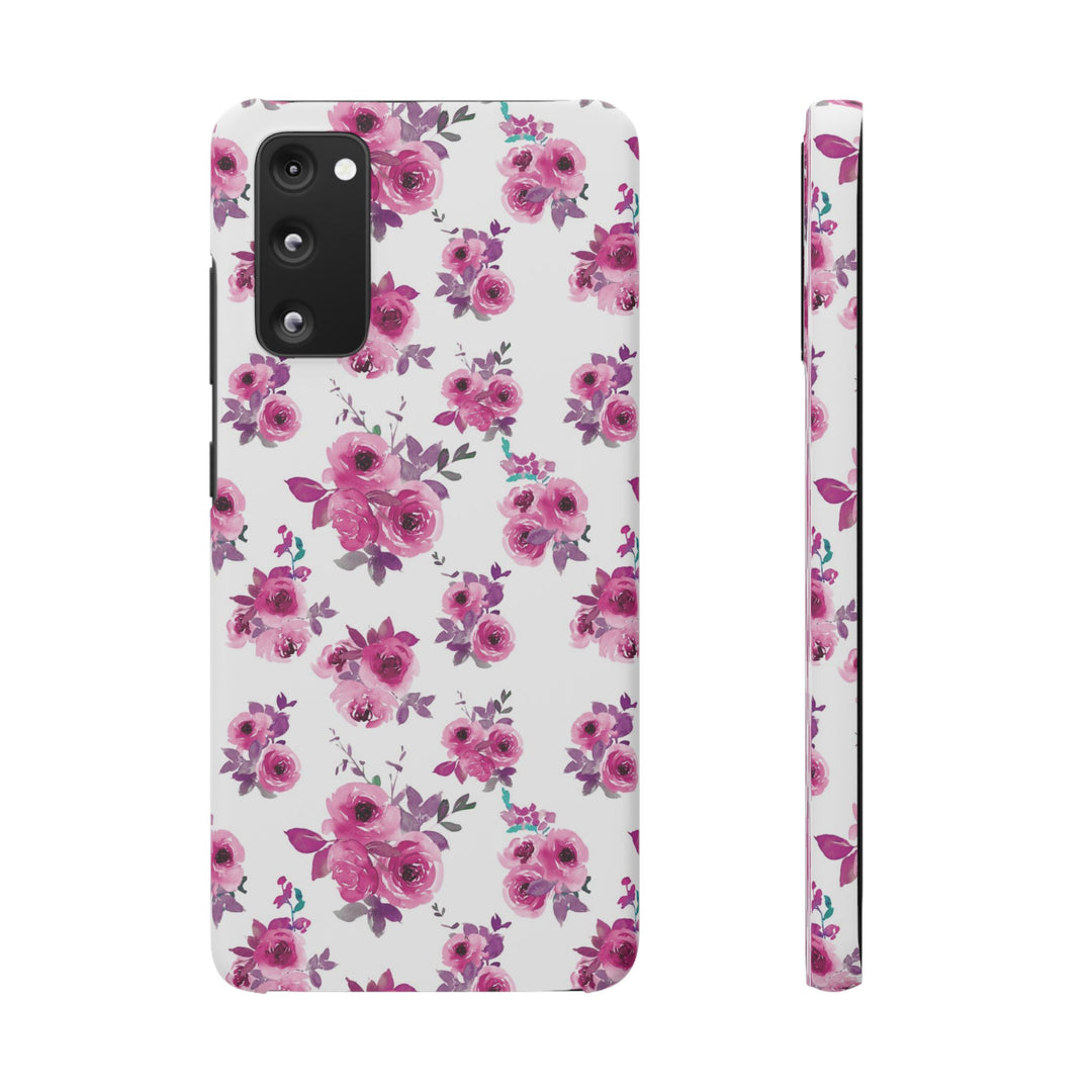 Sleek Snap Flowers Gift for Her Cute Phone Case for iPhone 16 15 14 13 12 11 X Xs Max Xr Pro Plus Samsung Galaxy S24 S23 S22 S21 S20 Ultra