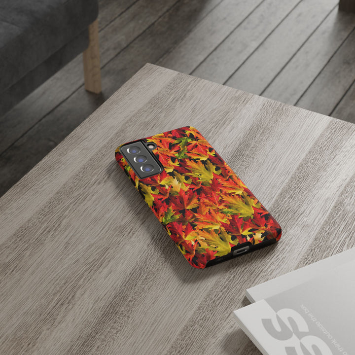Fall Leaves Impact Resistant, Cute Phone Cases for Samsung S24, S23, S22, S21, IPhone 15 pro Iphone 14 pro Iphone 13 IPhone 12 Iphone 11 - Studio40ParkLane