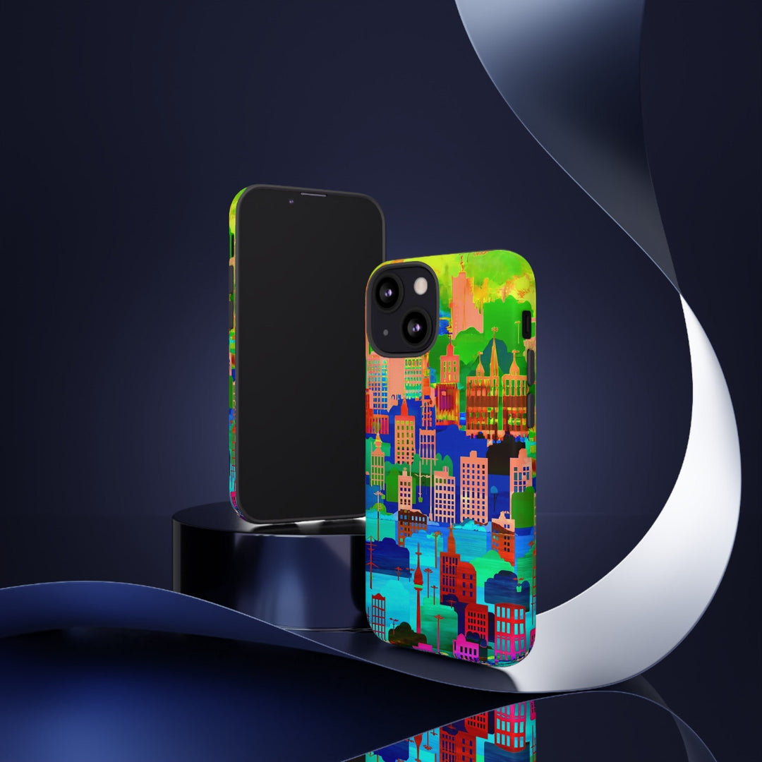 Cute Samsung Case | Cool Iphone Case | Summer City Skyline, Samsung S24, S23, S22, S21, IPhone 15 Case | Iphone 14 Case, Iphone 13 Case - Studio40ParkLane