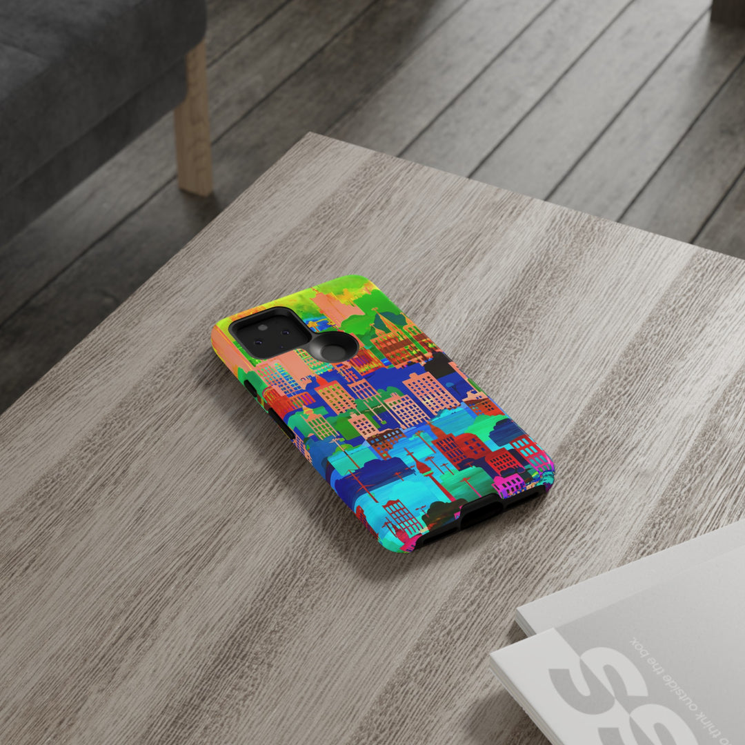 Cute Samsung Case | Cool Iphone Case | Summer City Skyline, Samsung S24, S23, S22, S21, IPhone 15 Case | Iphone 14 Case, Iphone 13 Case - Studio40ParkLane