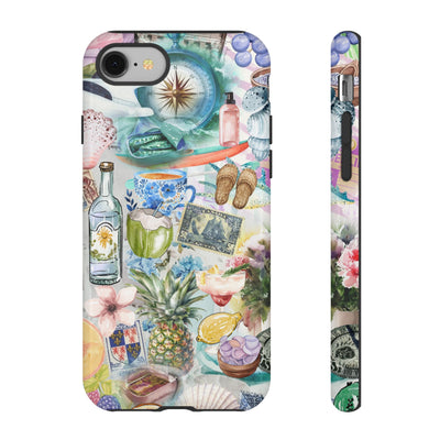 Impact Resistant, Travel Coquette Collage, Cute Phone Cases for Samsung S24, S23, S22, S21, IPhone 15 pro Iphone 14 pro Iphone 13 IPhone 12 Iphone 11