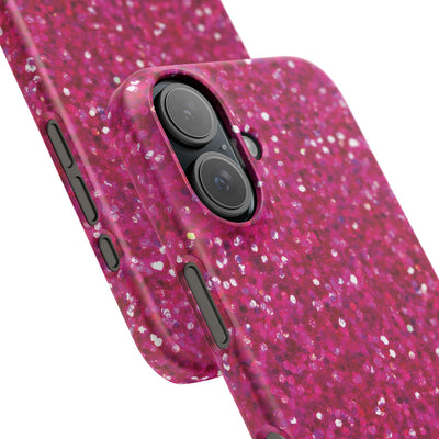 Snap Non-Glitter Muted Pink Play on "Faux" Glitter Effect Cute Phone Cases for Samsung and Iphone, 16, 15, 14, S24, S23, S22, S21, S20, Plus and Ultra