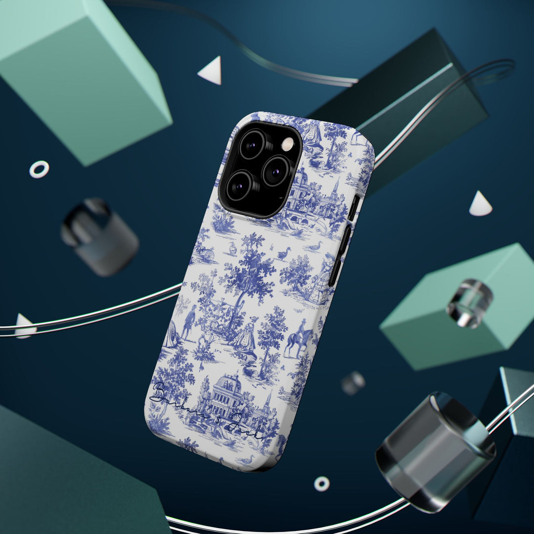 Magsafe French Toile Personalized Initial Custom Gift Cute Phone Cases for Iphone 16 Pro Max | iPhone 15, Pro Max Case, Iphone 14, 13, 12, 11, 10 - Studio40ParkLane