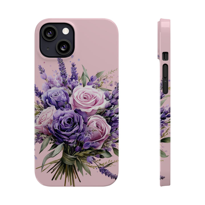 Slim Lavender Bouquet Flowers Cute Phone Cases for Iphone 16 Pro Max | iPhone 15 Case | iPhone 15 Pro Max Case, Iphone 14, Iphone 14 Pro Max, Iphone 13 12 11 8 7 - Studio40ParkLane