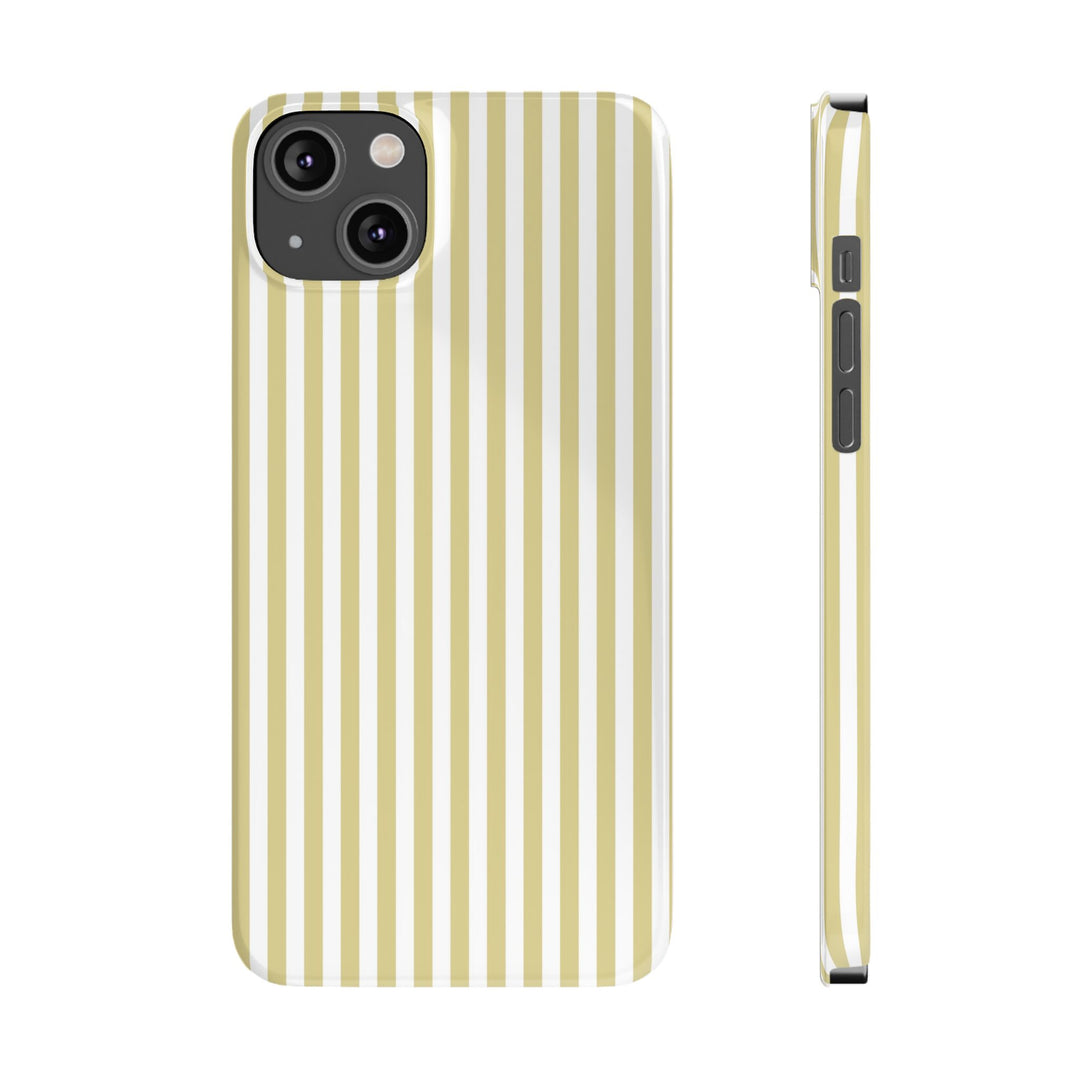 Slim Soft Yellow Striped Cute Phone Case for Iphone 16 - | iPhone 15 Pro Max Case | iPhone 14 Case Iphone 13 12 11 10 9 8 7 XS Gift for Her - Studio40ParkLane