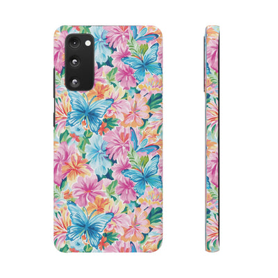 Snap Butterflies Flowers Cute Phone Cases for Samsung S24, S23, S22, S21, S20, Plus and Ultra, Iphone 16 Pro Max, Iphone 15, 14, 13, 12, 11, 10 - Studio40ParkLane