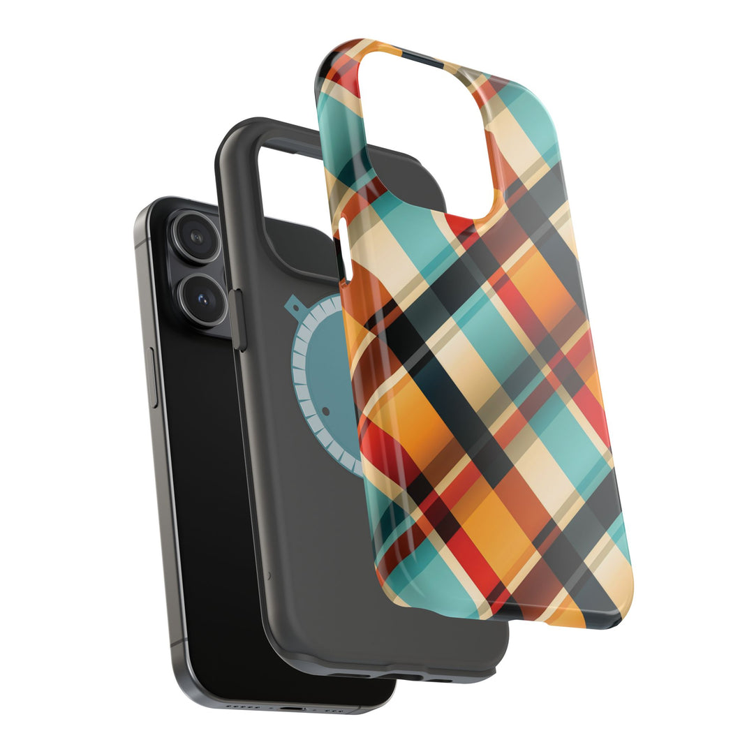 Checkered Plaid Magsafe Gift for Her Cute Phone Case for Iphone, | iPhone 16 | iPhone 15 Pro Max, Iphone 14 Pro Max, 13 12 11 10 9 8 7 - Studio40ParkLane