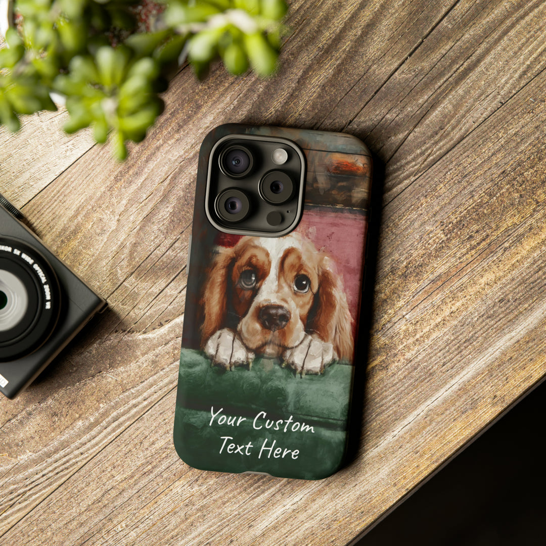 Personalize this Cute IPhone Case | Cocker Spaniel iPhone Case, iPhone 15 Case | iPhone 15 Case, Iphone 14 Case, Iphone 14 Pro Max Case - Studio40ParkLane