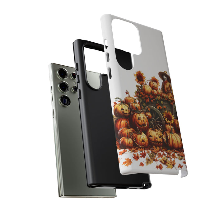 Impact Resistant, Fall Leaves Scarecrow, Cute Phone Cases for Samsung S24, S23, S22, S21, IPhone 15 pro Iphone 14 pro Iphone 13 IPhone 12 Iphone 11 - Studio40ParkLane