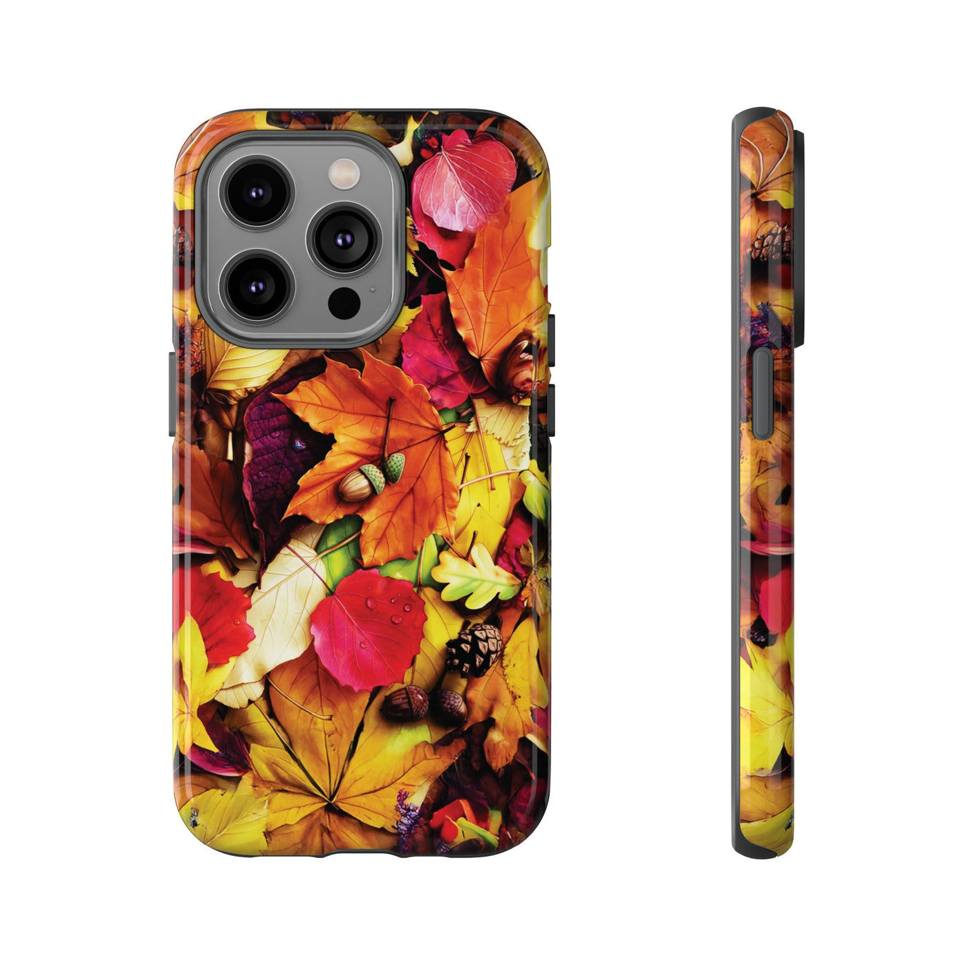 Aesthetic Tough Fall Leaves Foliage Premium Phone Case - For iPhone 17 Pro Max iPhone 16 Pro iPhone 15 Iphone 14 Plus 13 Pro 12 11 10 XR - Studio40ParkLane